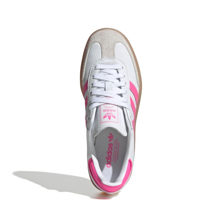 ADIDAS Originals Samba Lea Bianco Rosa - Sneakers Donna