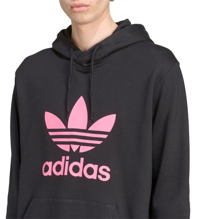 ADIDAS Originals Trefoil Felpa Con Cappuccio Nero Uomo