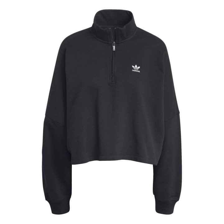 ADIDAS Originals Ess Felpa Con Cerniera Nero Donna