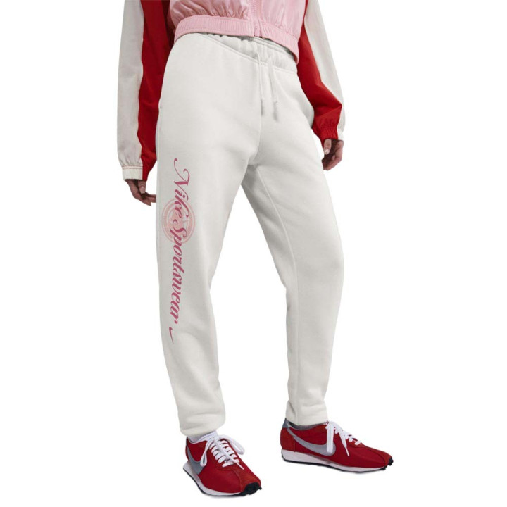 Nike Sportswear Club Pantaloni Con Polsino Bianco Donna