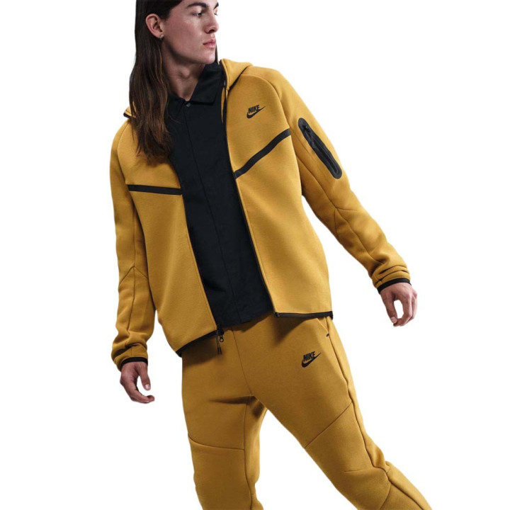 Nike Tech Pantaloni Con Polsino Tech Fleece Moro Uomo