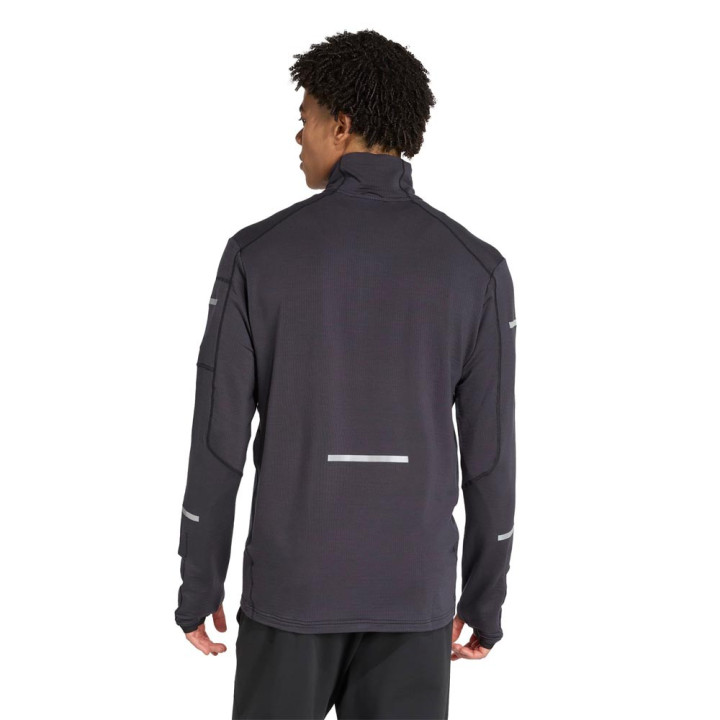 ADIDAS Maglia Running Adi365 Climawarm Nero Uomo