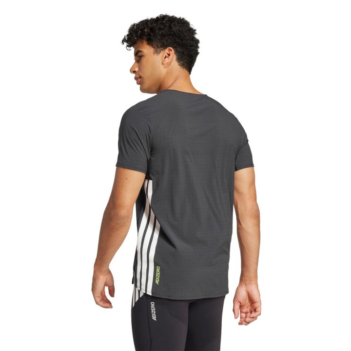 ADIDAS T-Shirt Running Adizero Nero Uomo