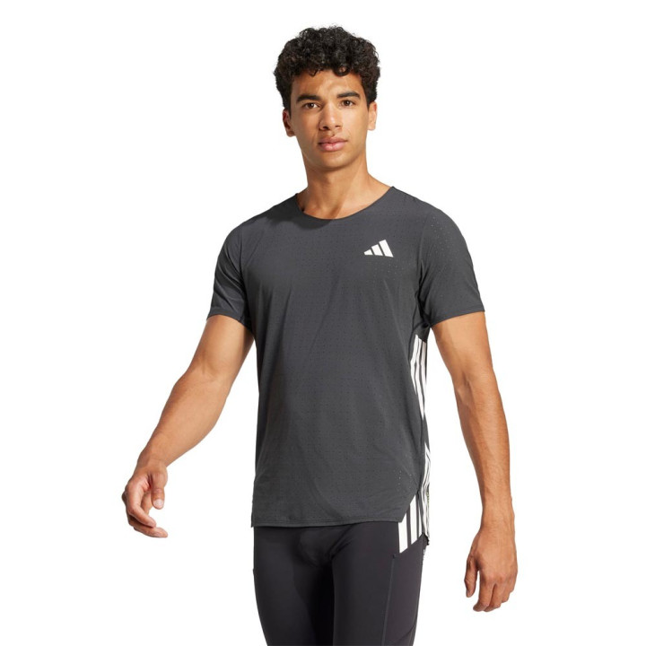 ADIDAS T-Shirt Running Adizero Nero Uomo