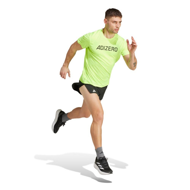 ADIDAS Pantaloncini Running Adizero Essentials Split Nero Uomo