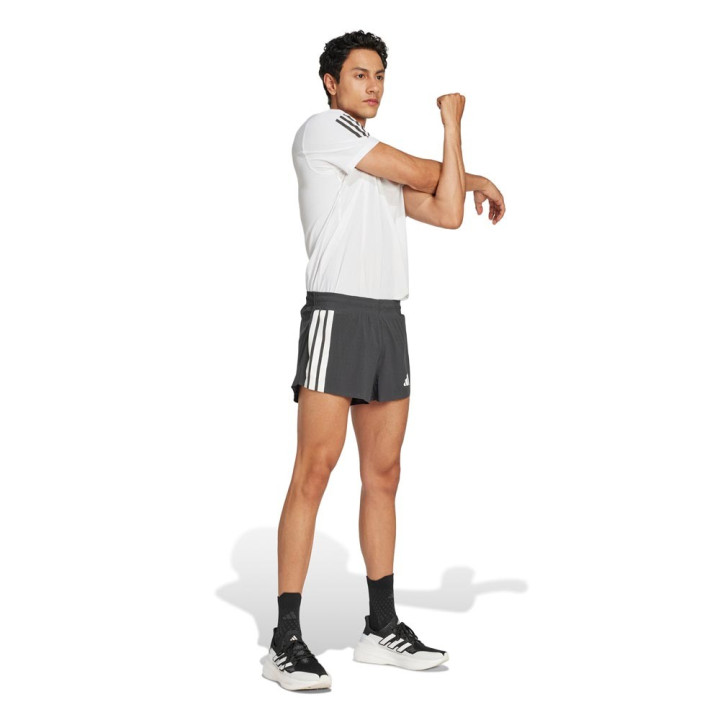 ADIDAS Pantaloncini Running Adizero Split Nero Uomo