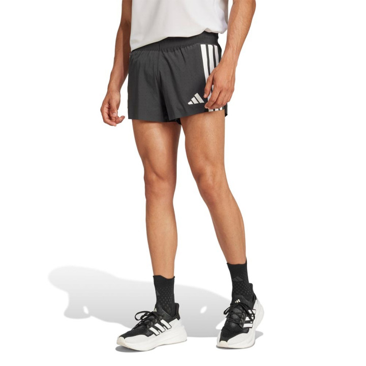 ADIDAS Pantaloncini Running Adizero Split Nero Uomo