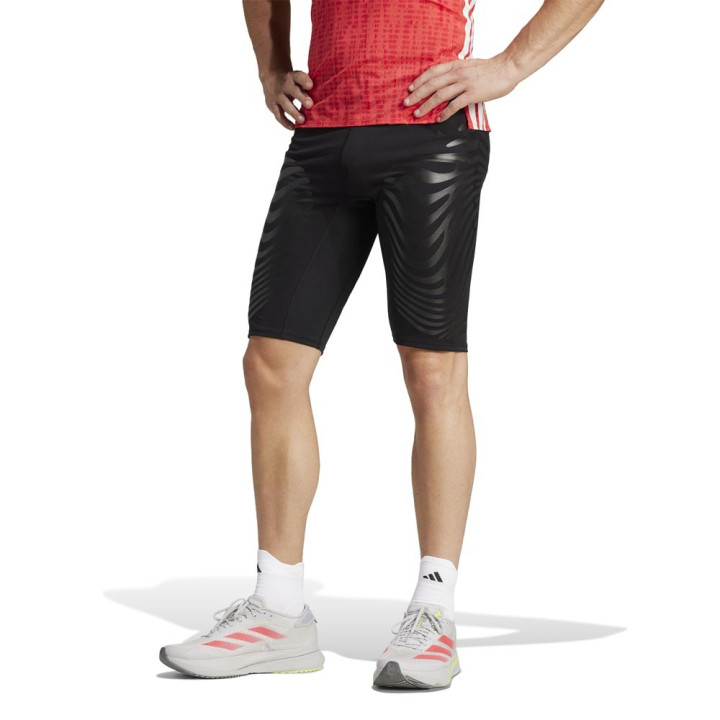 ADIDAS Pantaloncini Running Tights Adizero Nero Uomo