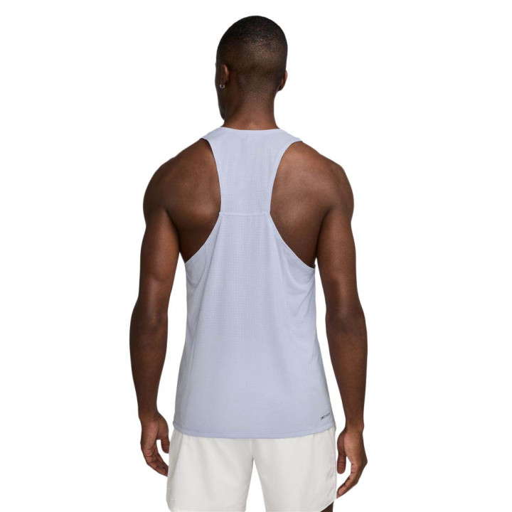 Nike Canotta Running Fast Ghost Argento Uomo
