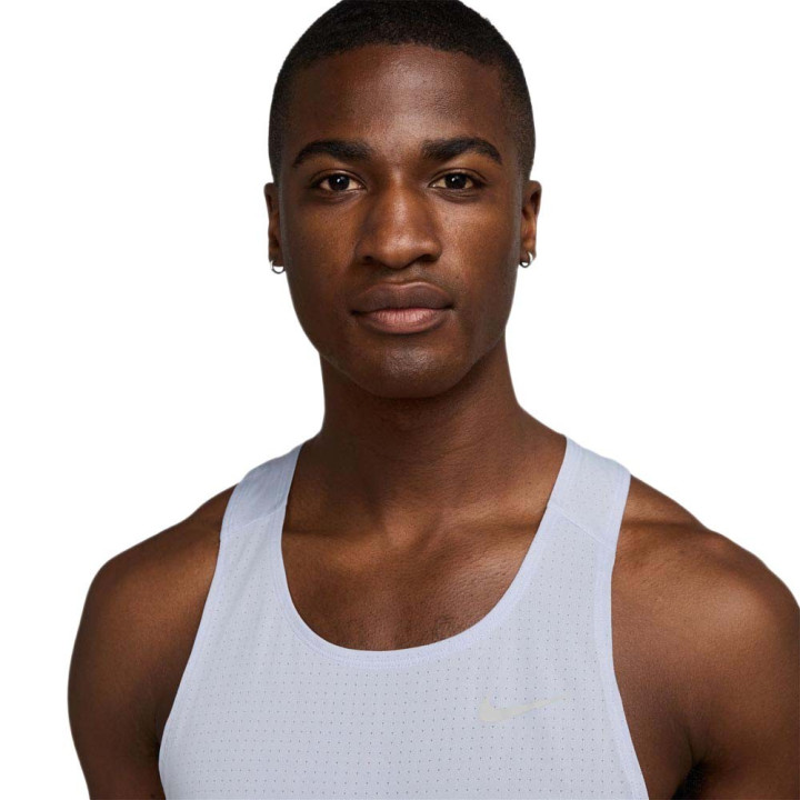 Nike Canotta Running Fast Ghost Argento Uomo
