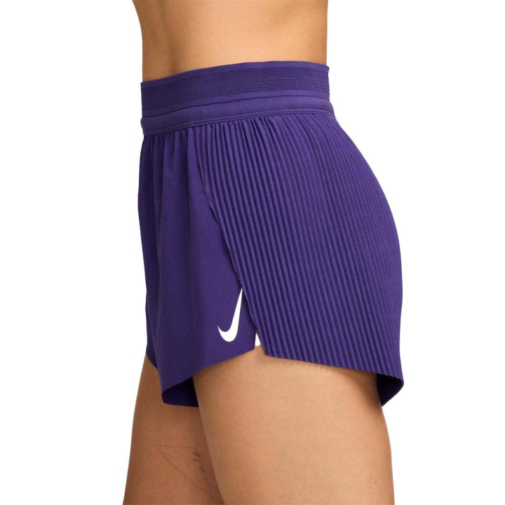 Nike Pantaloncini Running Aeroswift Court Purple Bianco Donna