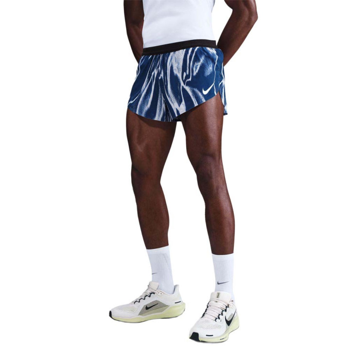 Nike Pantaloncini Running Areoswift 2In1 Ee Aop Coastal Blue Uomo