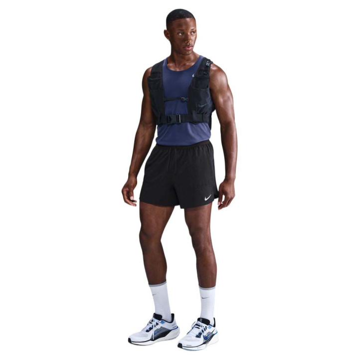 Nike Pantaloncini Running Stride 5" Perforated Nero Uomo
