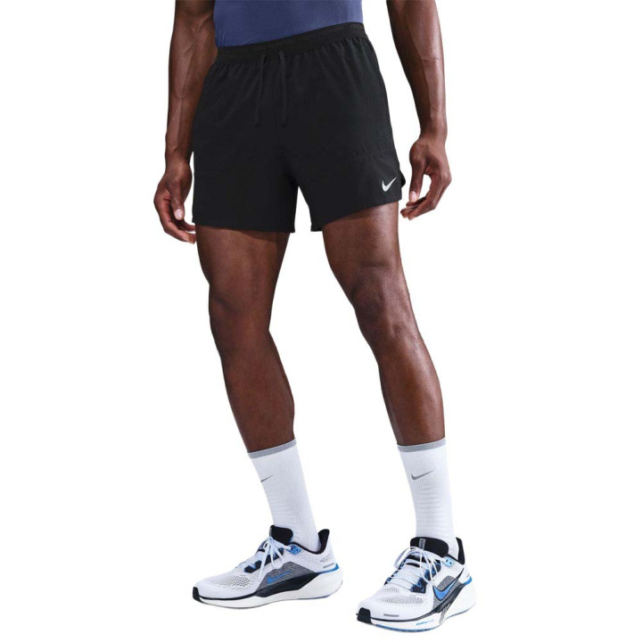 Nike Pantaloncini Running Stride 5" Perforated Nero Uomo