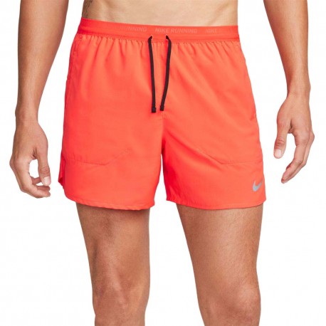 Nike Pantaloncini Running Stride Bright Crimson Nero Uomo