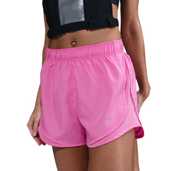 Nike Pantaloncini Running Tempo Ful Rosa Argento Donna