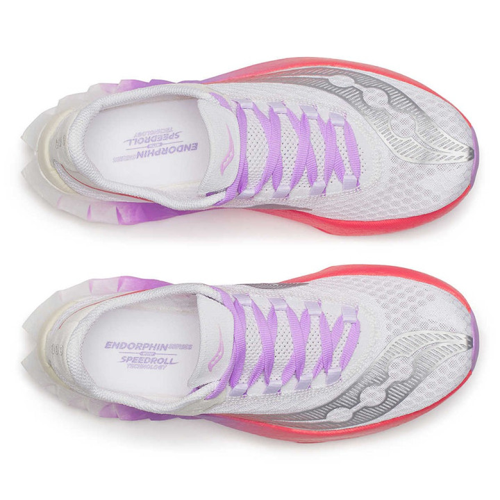 Saucony Endorphine Pro 4 Bianco Crocus - Scarpe Running Donna