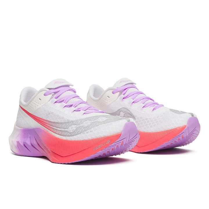 Saucony Endorphine Pro 4 Bianco Crocus - Scarpe Running Donna