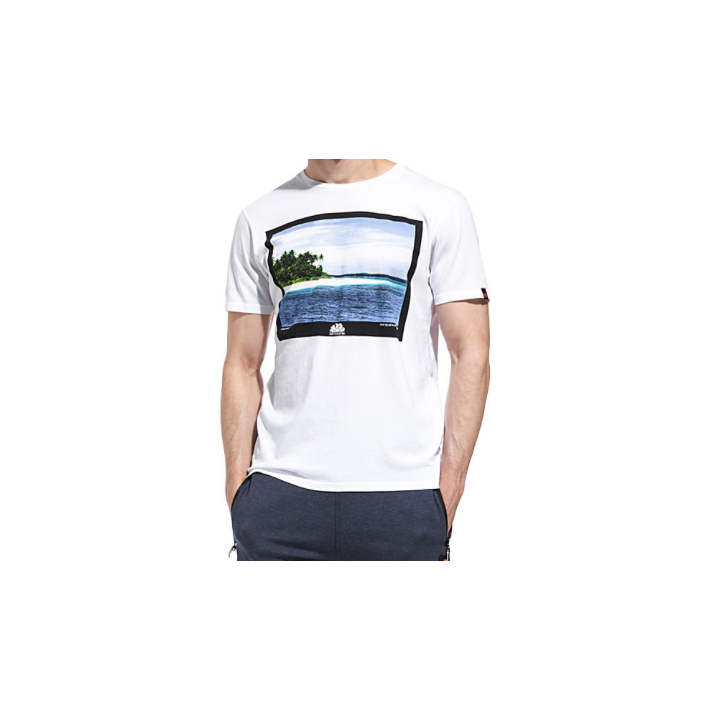Sundek T-Shirt Stampa Foto Bianco