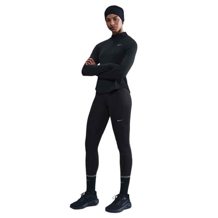 Nike Tight Df Tempo Hr 7 8 Tgt Nero Argento Donna