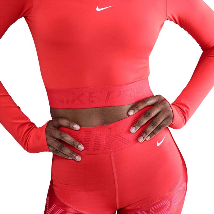 Nike Pro Sculpt Shorts Sportivi Rosso Donna