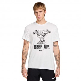 Nike Maglietta Palestra Lykyk bianco