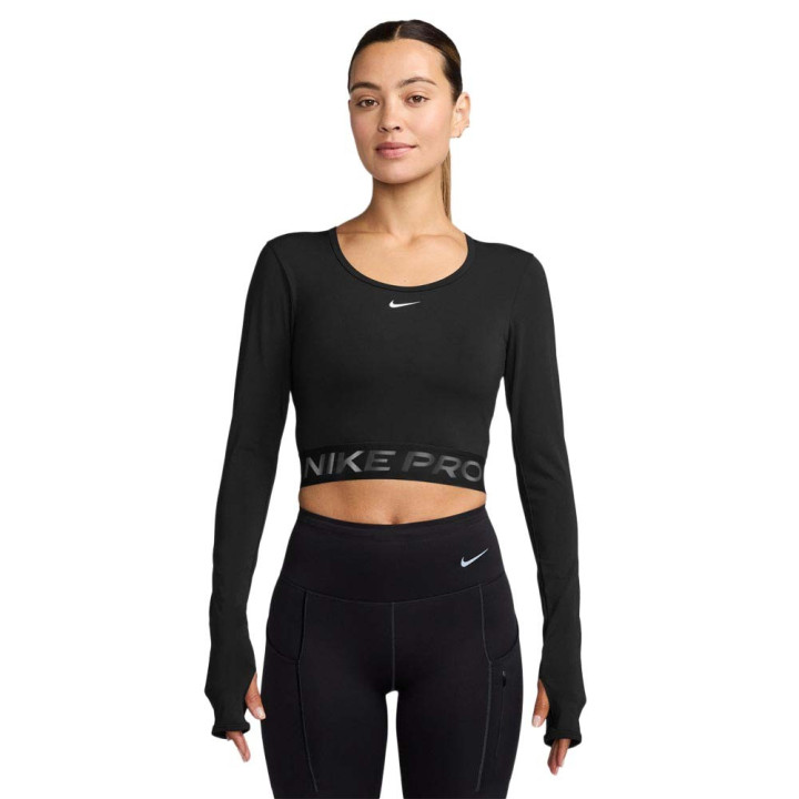 Nike Pro Maglia Palestra Sculpt Nero Donna