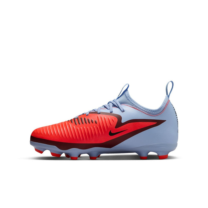 Nike Phantom 6 Low Academy Fg Mg Blu Rosso Nero - Scarpe Da Calcio Bambino