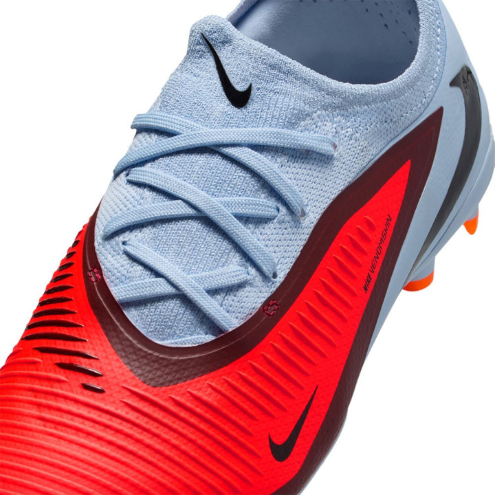 Nike Phantom 6 Low Pro Fg Mg Blu Rosso Nero - Scarpe Da Calcio Bambino