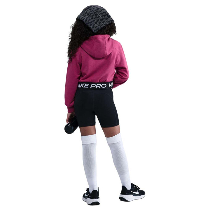 Nike Pro Felpa Palestra Fuxia Bambina