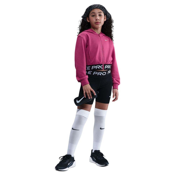 Nike Pro Felpa Palestra Fuxia Bambina