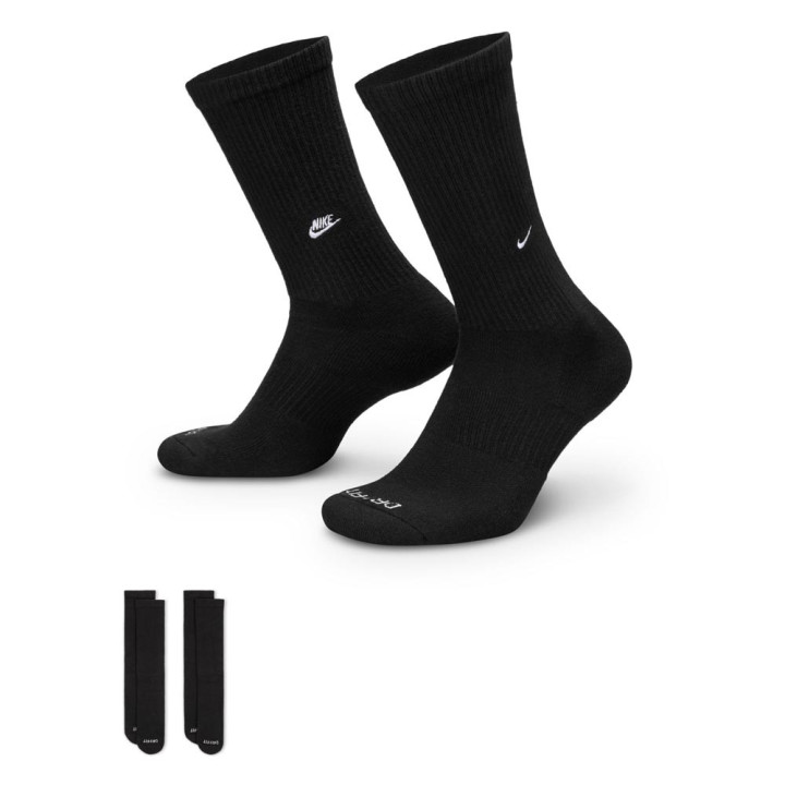 Nike Calza Cushioned 2 Pack Nero