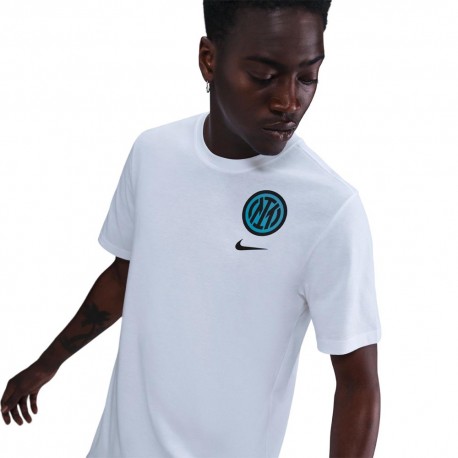 Nike Maglia Maniche Corte Inter Express Bianco Azzurro Uomo