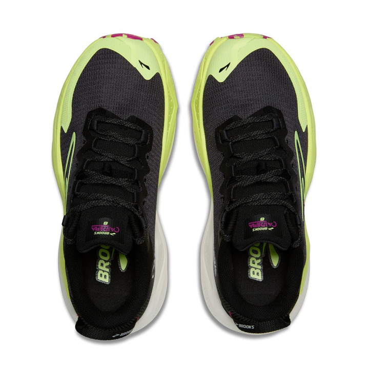 Brooks Caldera 8 Grigio Nero Lime - Scarpe Trail Running Donna