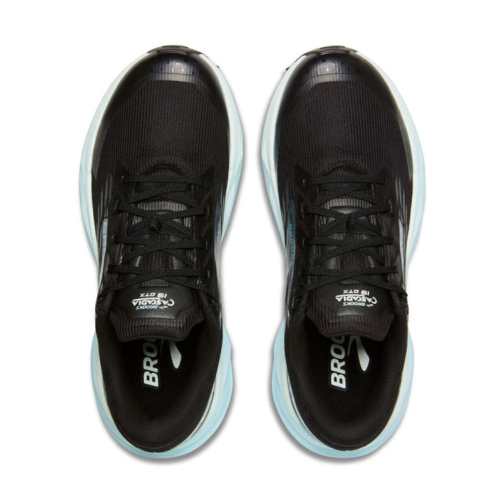 Brooks Cascadia 19 Gtx Nero Ebony Blue Flower - Scarpe Trail Running Donna