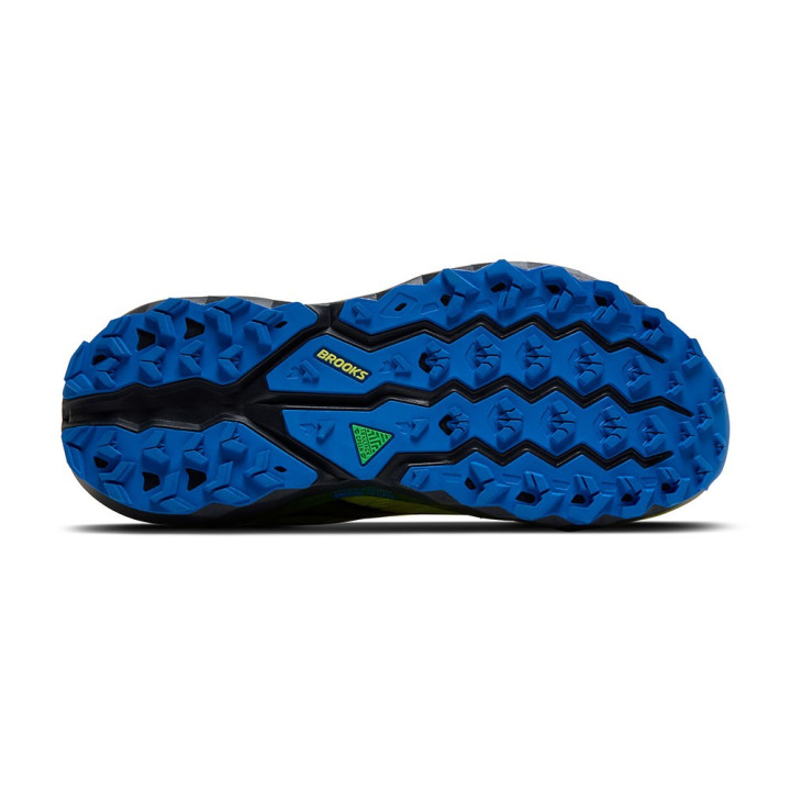 Brooks Cascadia 19 Sunny Lime Nero Blue - Scarpe Trail Running Uomo