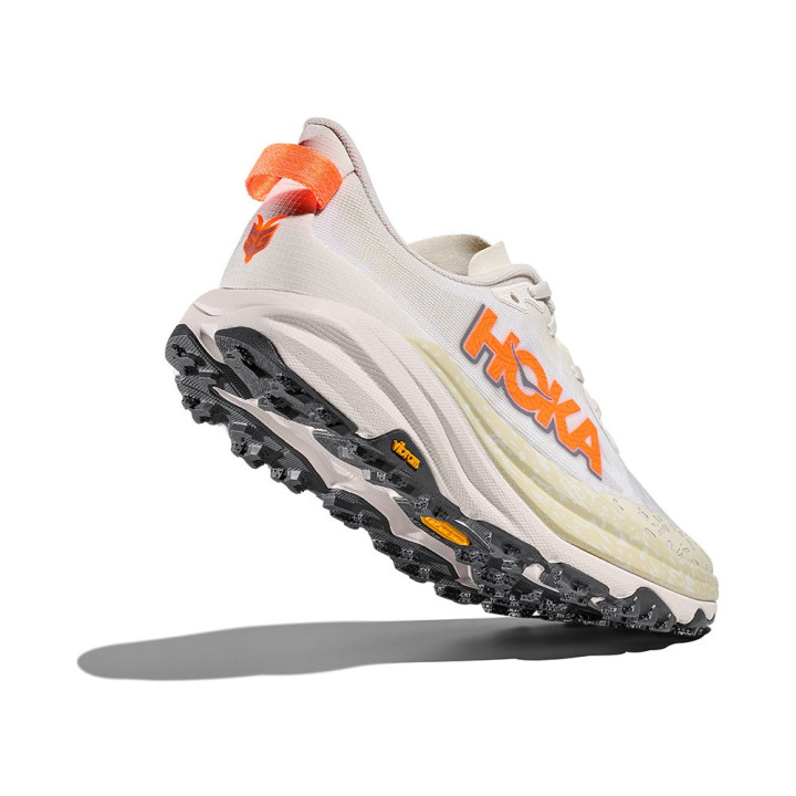 Hoka Speedgoat 6 Bianco Neon Tangerine - Scarpe Trail Running Uomo