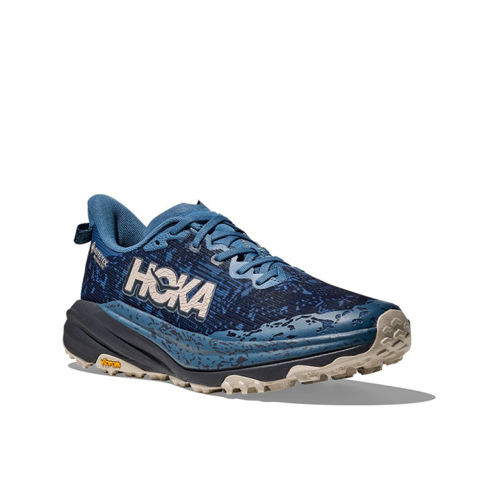 Hoka Speedgoat 6 Gtx Foggy Night Charcoal Grigio - Scarpe Trail Running Uomo