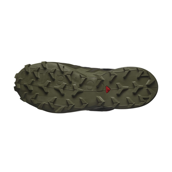 Salomon Speedcross 6 GORE-TEX Nero Peat Deep Lichen Verde - Scarpe Trail Running Uomo
