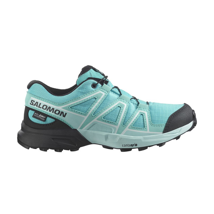Salomon Speedcross Waterproof Azzurro Nero Iced Aqua - Scarpe Trail Running Bambino