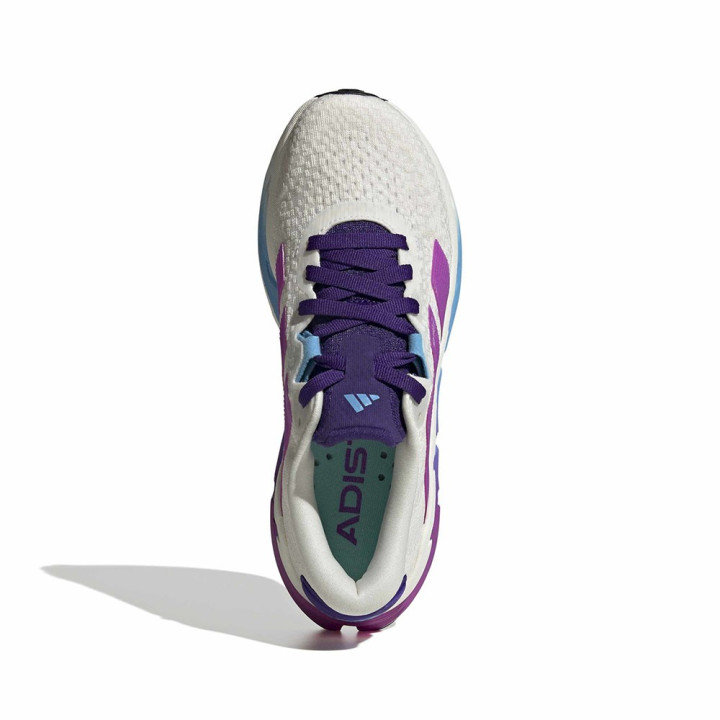 ADIDAS Adistar 4 Core Bianco Purple Burst Semi Blue Bu - Scarpe Running Donna