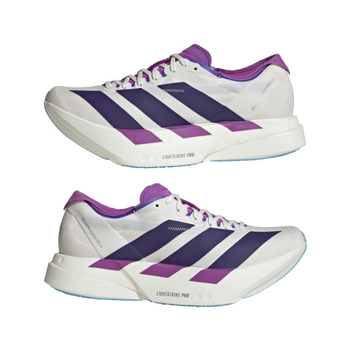 ADIDAS Adizero Adios Pro 4 Core Bianco Collegiate Purp - Scarpe Running Donna