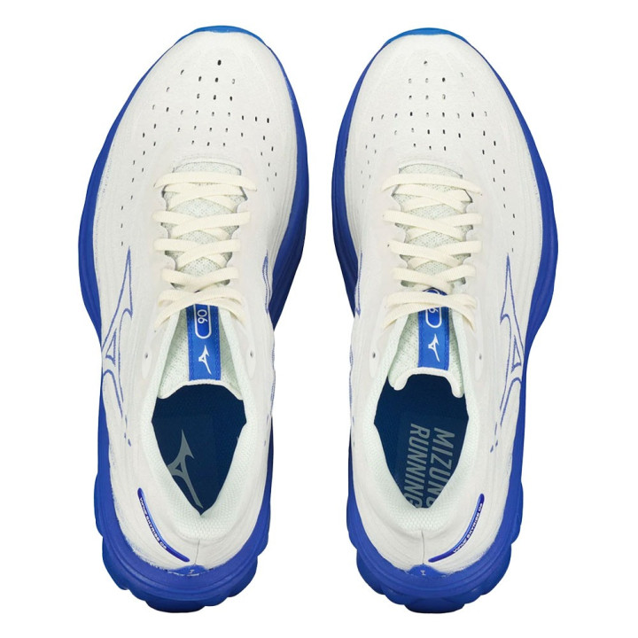Mizuno Wave Skyrise 6 Snow Bianco Deep Abyss - Scarpe Running Uomo