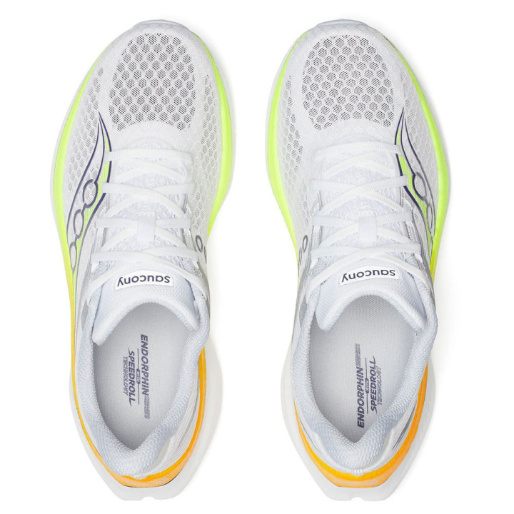 Saucony Endorphine Speed 5 Bianco Citron - Scarpe Running Uomo