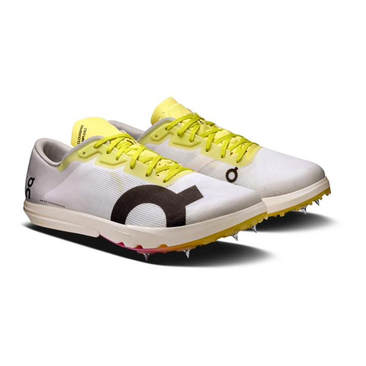 On Cloudspike Amplius 2 Bianco Raspberry - Scarpe Running Uomo