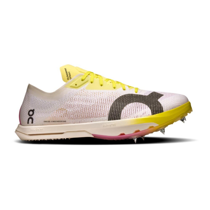On Cloudspike Citius 2 Bianco Raspberry - Scarpe Running Uomo