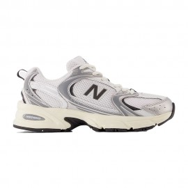 530 Mesh bianco argento nero