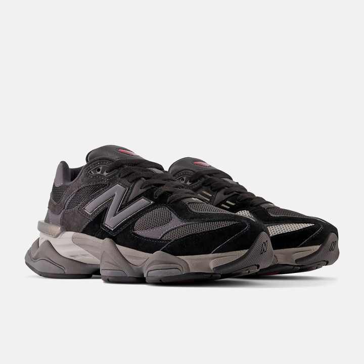 New Balance 9060 Mesh Suede Nero Grigio - Sneakers Donna