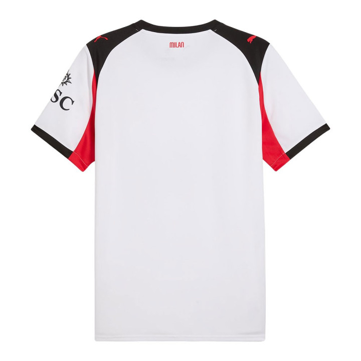 Puma Maglia Maniche Corte Ac Milan Away 25-26 Bianco Rosso Uomo