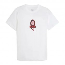 Maniche Corte Ac Milan Culture bianco rosso